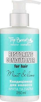 Кондиціонер для відновлення пошкодженого волосся Top Beauty Restoring Conditioner For Hair Mint And Lime 00751 фото