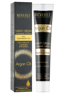 Нічний крем для обличчя з олією арганії Revuele Argan Oil Night Cream 9295 фото