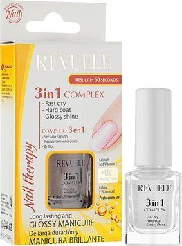 Комплекс 3 в 1 для нігтів &laquo;Сушка, покриття, блиск&raquo; Revuele Nail Therapy 9026 фото