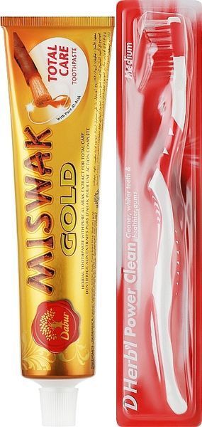 Зубна паста &laquo;Комплексний захист&raquo; + зубна щітка Dabur Miswak Gold Toothpaste 0545 фото