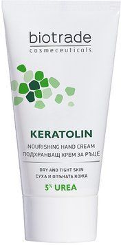 Крем для рук з 5% сечовини для інтенсивного зволоження та живлення Biotrade Keratolin Hands Cream 4959 фото