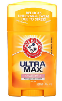 Твердий дезодорант-антиперспірант для жінок зі свіжим ароматом Arm & Hammer UltraMax Powder Fresh 00438 фото