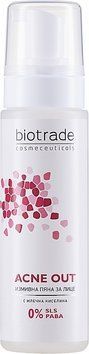 Ніжна очищуюча піна з молочною кислотою Biotrade Acne Out Cleansing Face Foam 4965 фото
