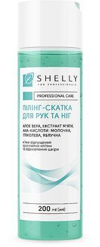 Пілінг-скатка для рук і ніг з AHA-кислотами, алое вера й екстрактом мяти Shelly Professional Care 7558 фото