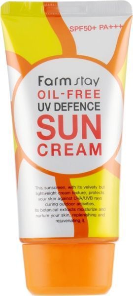 Сонцезахисний знежирений крем Farmstay Oil-Free Uv Defence Sun Cream SPF50+ PA+ 75 фото