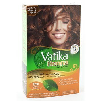 Натуральна фарба для волосся Dabur Vatika Henna Hair Colours №5.5 Mahogony 8999 фото