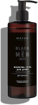 Парфумований шампунь-гель для душу 3 в 1 для чоловіків "Black For Men" Mayur Natural Cosmetics 01332 фото
