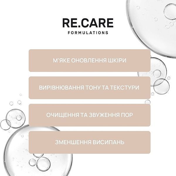 Мигдальний пілінг для обличчя Re.Care Mandelic Acid Gentle Peel 01091 фото