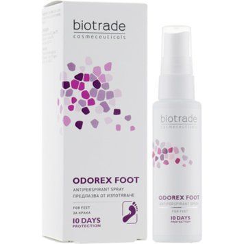 Антиперспірант-спрей для ніг з посиленою тривалою дією Biotrade Odorex Foot Antiperspirant Spray 4944 фото