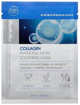 Тканинна маска зволожувальна з колагеном FarmStay Collagen Water Full Moist Soothing Mask 004 фото