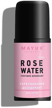 Парфумований дезодорант "Трояндова вода" Mayur Rose Water Perfumed Deodorant 01214 фото