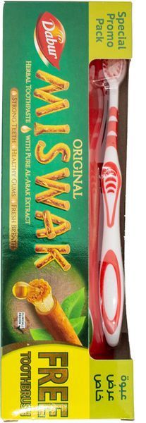 Зубна паста &laquo;Трав'яна&raquo; Dabur Miswak Herb&rsquo;l Toothpaste + зубна щітка 00609 фото