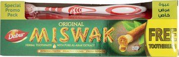 Зубна паста &laquo;Трав'яна&raquo; Dabur Miswak Herb&rsquo;l Toothpaste + зубна щітка 00609 фото