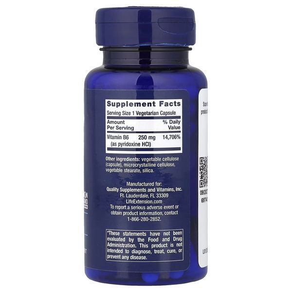 Вітамін B6 250 мг Life Extension Vitamin B6 8235 фото