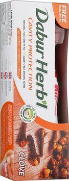Зубна паста &laquo;Гвоздика&raquo; Dabur Herbl Clove Natural Toothpaste + зубна щітка 101 фото
