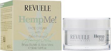 Крем для обличчя з коноплею Revuele Hemp Me! Face Cream With Cold Pressed 8709 фото