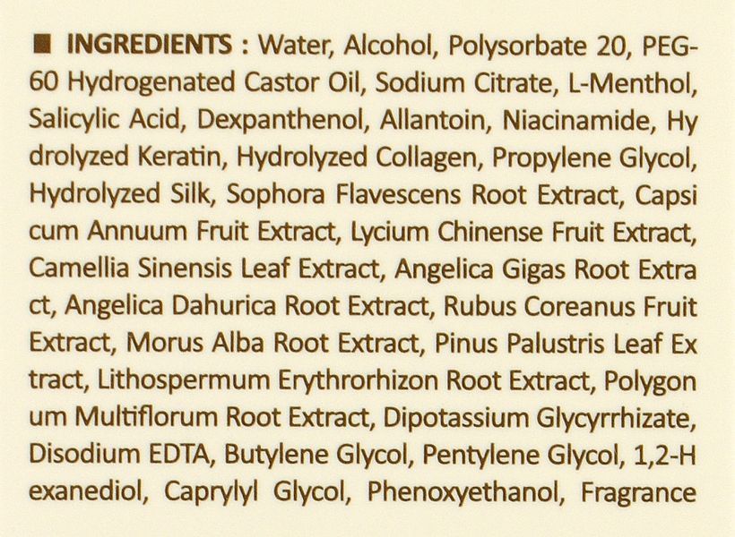 Тонік для шкіри голови проти випадіння волосся La'dor Dermatical Scalp Tonic 00346 фото
