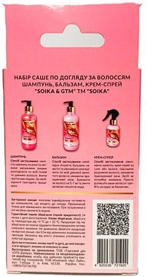Набір для волосся "Рідке скло" 3 саше Soika & GTM 00930 фото