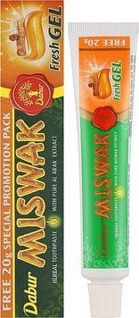 Зубна паста "Свіжий гель" Dabur Miswak Fresh Gel 01182 фото
