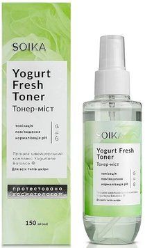 Тонер-міст для обличчя Soika Yogurt Fresh Toner 00593 фото