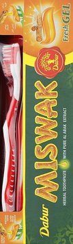 Зубна паста "Свіжий гель" Dabur Miswak Fresh Gel + зубна щітка 01005 фото