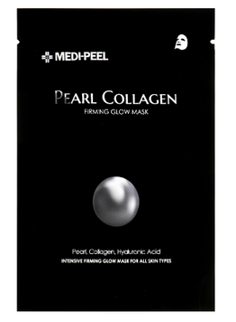 Маска тканинна омолоджуюча з колагеном і перлами Medi-Peel Pearl Collagen Firming Glow Mask 00393 фото