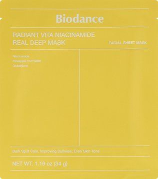 Гідрогелева маска з ніацинамідом Biodance Radiant Vita Niacinamide Real Deep Mask 00812 фото