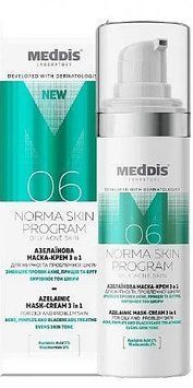 Крем-маска з азелаїновою кислотою Meddis Norma Skin Program 00659 фото