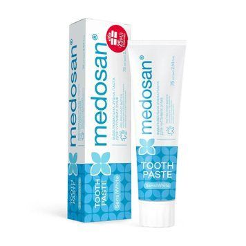 Відбілювальна зубна паста для чутливих зубів Medosan SensiWhite 01228 фото