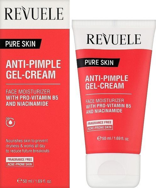 Гель-крем для обличчя проти прищів Revuele Pure Skin Anti-Pimple Gel-Cream 9897 фото
