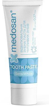 Відбілювальна зубна паста для чутливих зубів Medosan SensiWhite 01226 фото
